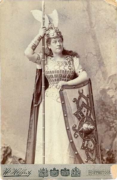 Therese Malten als Brünnhilde in der Dresdner Erstaufführung »Die Walküre« am 13. Mai 1885