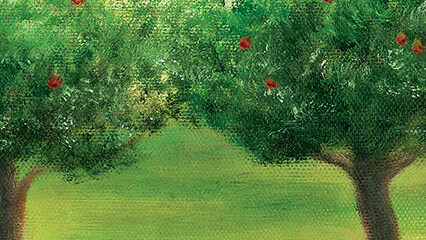 Premierenmotiv „Pech, Marie!“ © „The Orchard Gavotte“, The Canvas Menagerie Premierenmotiv „Pech, Marie!“