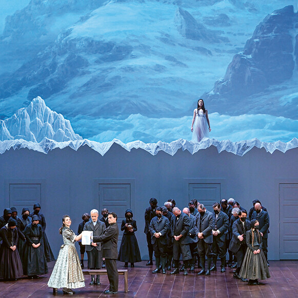 Szene aus der Oper »La sonnambula« am Théâtre des Champs-Élysées