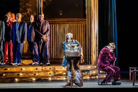 „Un ballo in maschera“ © Semperoper Dresden, Foto: Jochen Quast Szenenbild von „Un ballo in maschera“