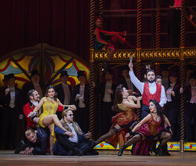 Szene aus der Oper »La traviata«