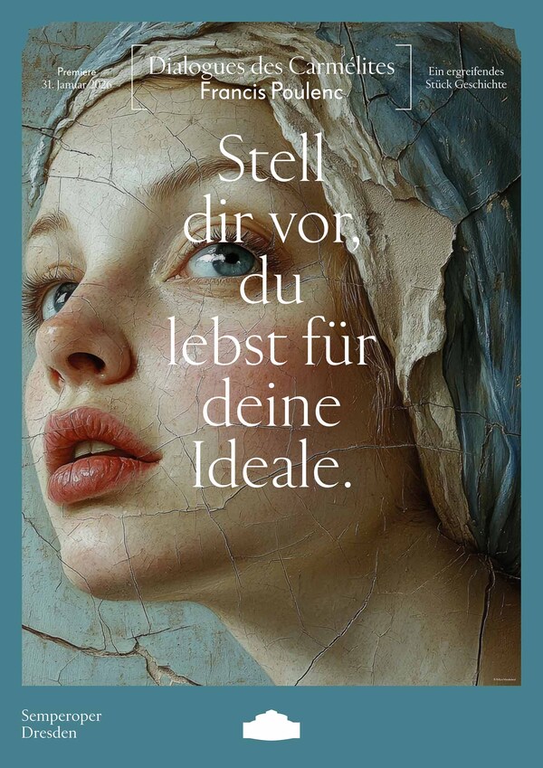 Premierenplakat „Dialogues des Carmelites“ 