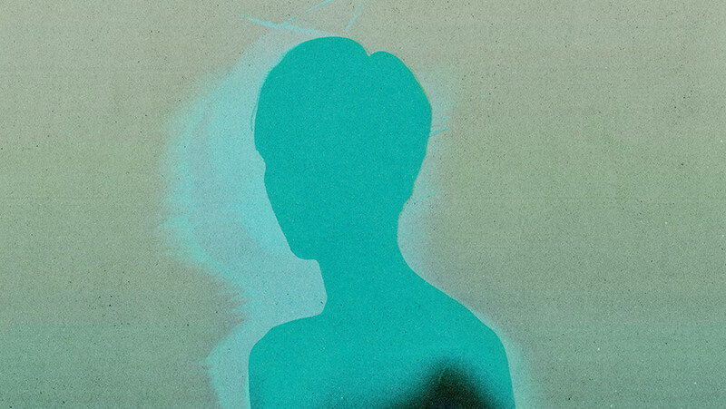 Silhouette eines Jungen