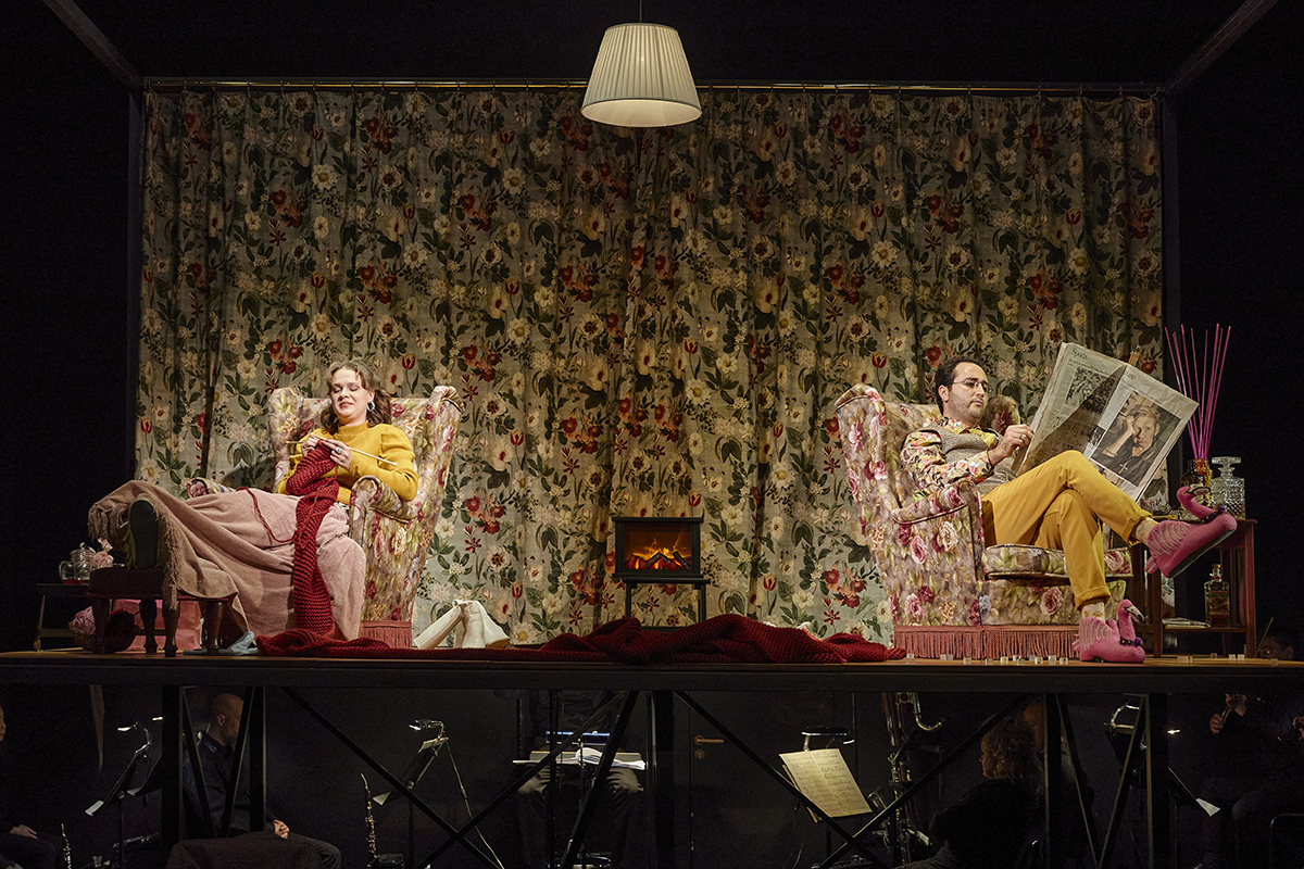 Szene aus »Die kahle Sängerin«