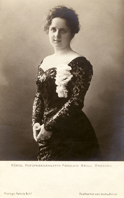 Die junge Annie Krull, vermutlich um 1906